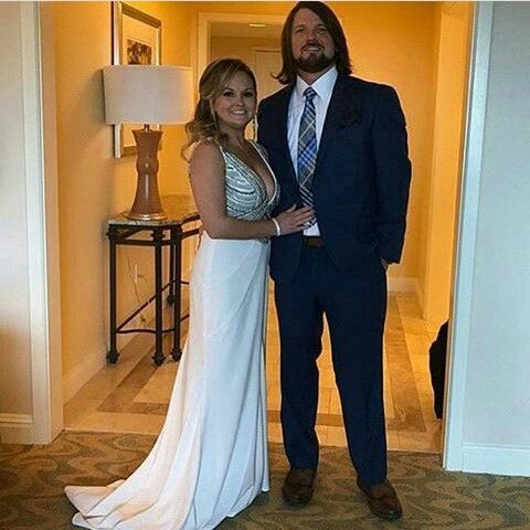 Image of AJ Styles and his wife, Wendy Jones