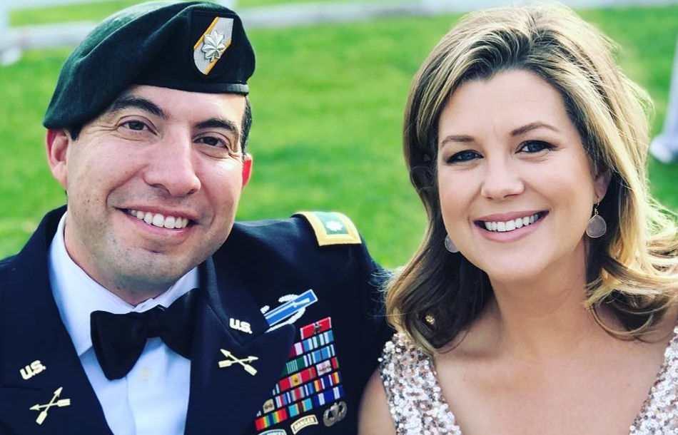 Image of officer, Fernando Lujan and his wife, Brianna Keilar