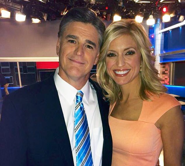 Image of Ainsley Earhardt and her current date, Sean Hannity 