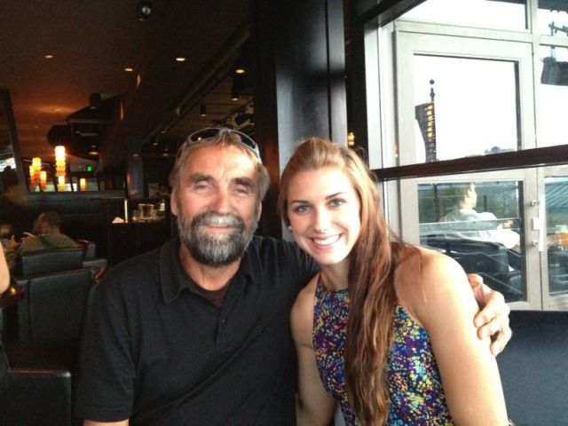 Image of Player, Alex Morgan and her father, Michael T. Morgan