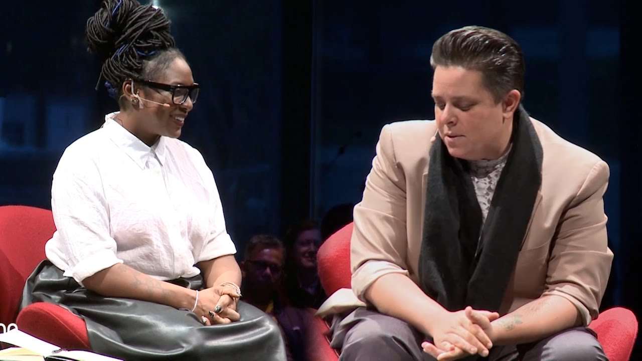 Image of renowned civil rights activist, Alicia Garza and her spouse