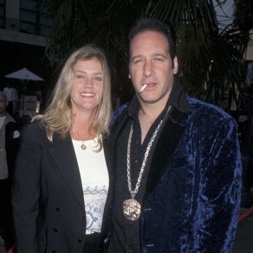 Image of American comedian, Andrew Dice Clays and his second wife, Kathleen Monica