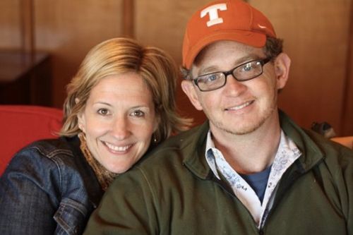 Image of Brene Brown and her husband, Steve Alley
