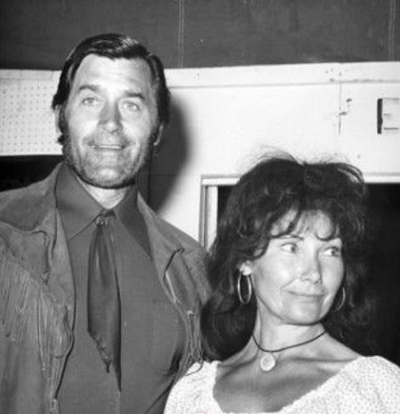 Image of brilliant actor, Clint Walker and his second wife, Giselle Hennessy Walker 
