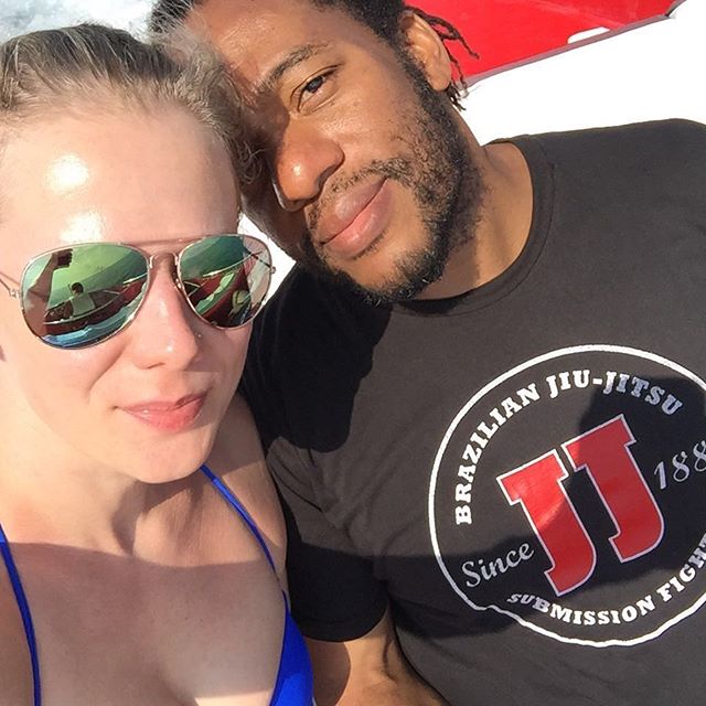 Image of American referee, Herb Dean and his wife