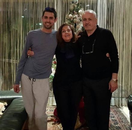 Image of skilled Equestrian and Entrepreneur, Nayel Nassar and his parents