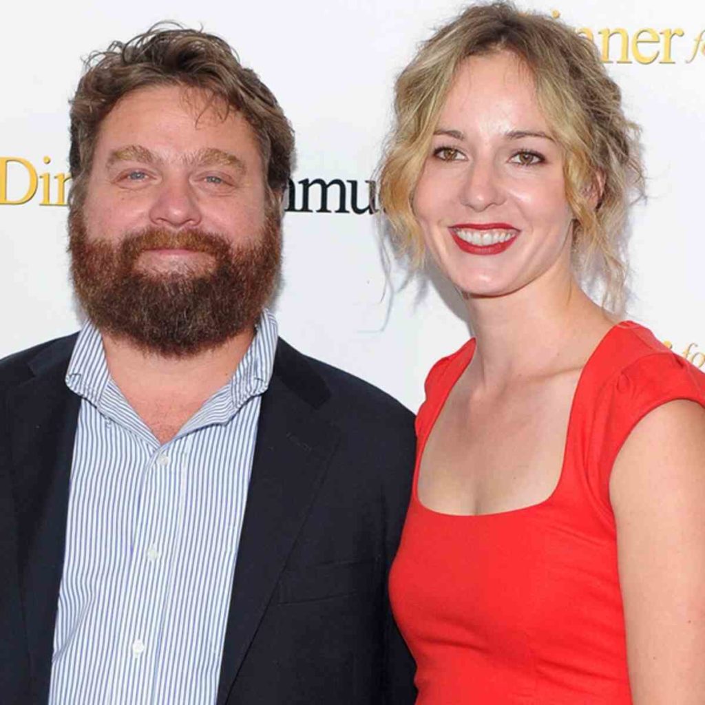 Image of Canadian Entrepreneur, Quinn Lundberg and her husband, Zach Galifianakis