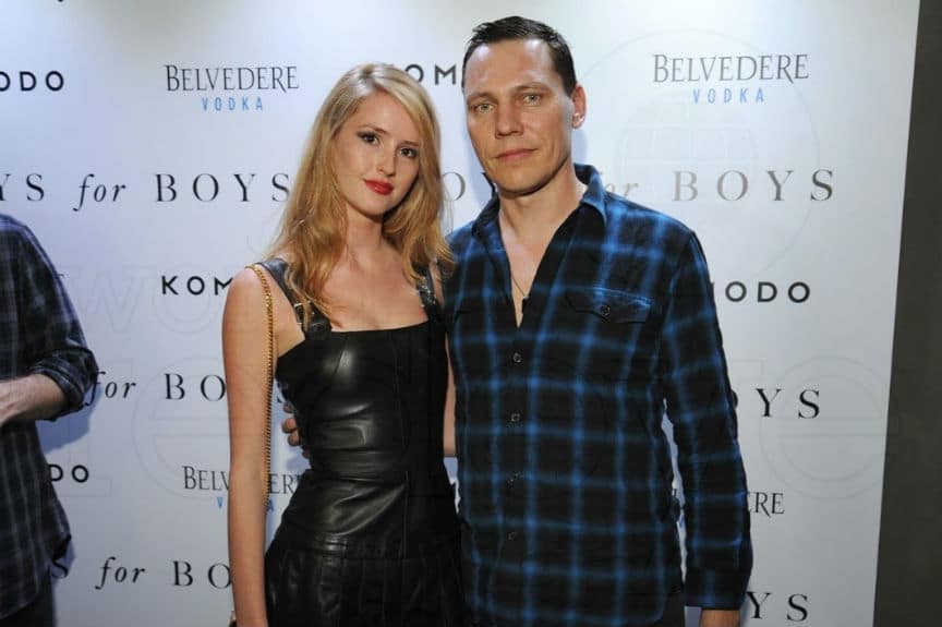 Image of Tiesto and his wife, Annika Backes