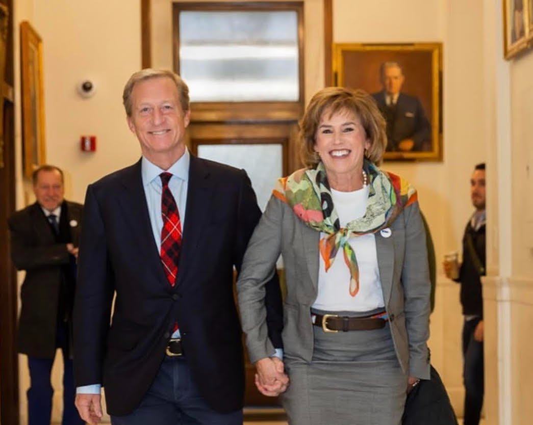 Image of successful couples, Tom Steyer and his wife, Kat Taylor