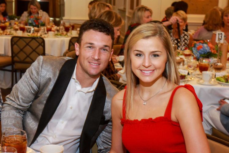 Image of America's finest Baseball player, Alex Bregman and his wife Reagan Howard