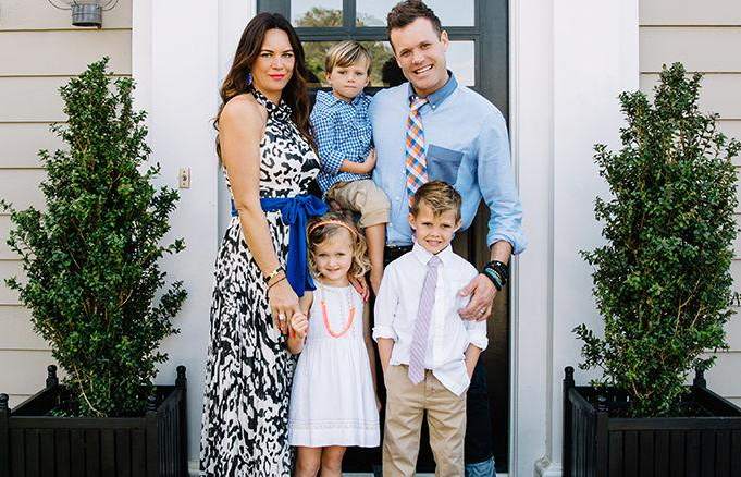 Image of the top renowned chef, Brian Malarkey and family