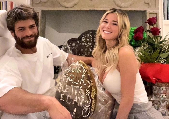 Image of famous Turkish actor, Can Yaman and his girlfriend, Diletta Leotta
