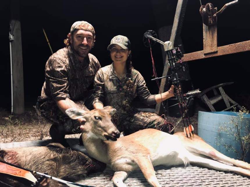 Image of the star of Swamp people, Chase Landry and his girlfriend