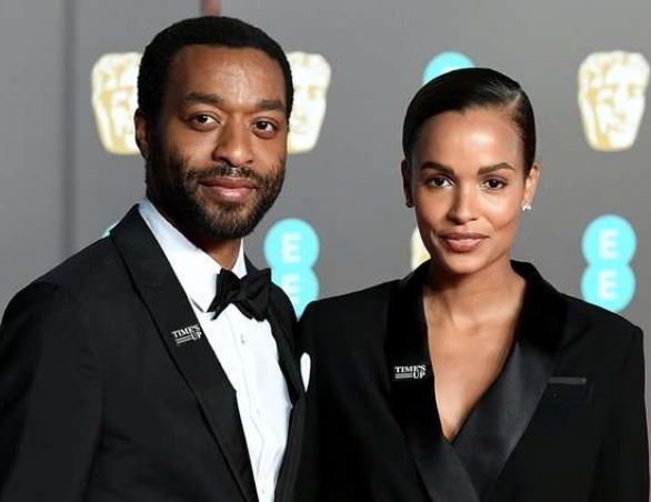 Image of a renowned Hollywood actor, and filmmaker, Chiwetel Ejiofor and girlfriend