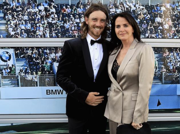 Image of wife of significant Britain's golf idol, Tommy Fleetwood, Clare Fleetwood