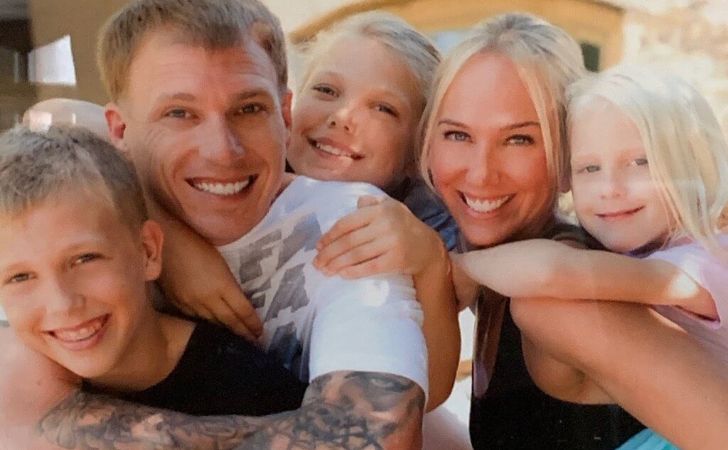 Image of renowned athlete, Denika Kisty and family