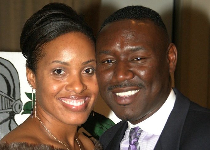 Image of an American-born graduate law degree holder, Dr. Genae Angelique Crump and husband