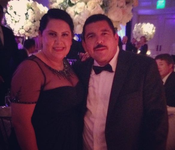 Image of the famous a famous TV personality, Guillermo Rodriguez and his wife
