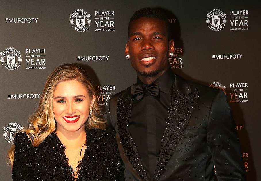 Image of Bolivian model and a stylist, Maria Salaues and Paul Pogba