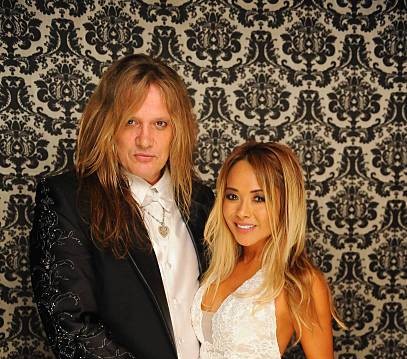 Image of a popular Canadian singer Sebastian Bach and Suzanne Le