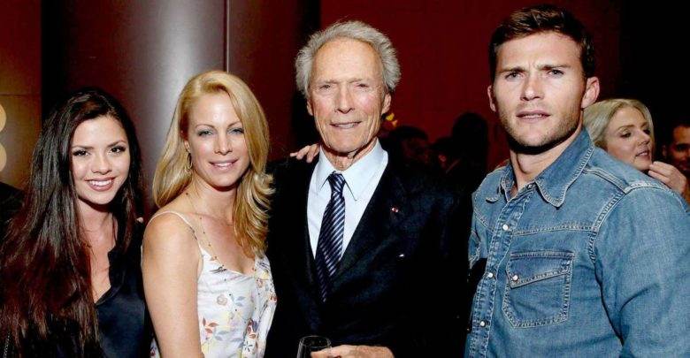 Jacelyn Reeves and Clint Eastwood with their kids