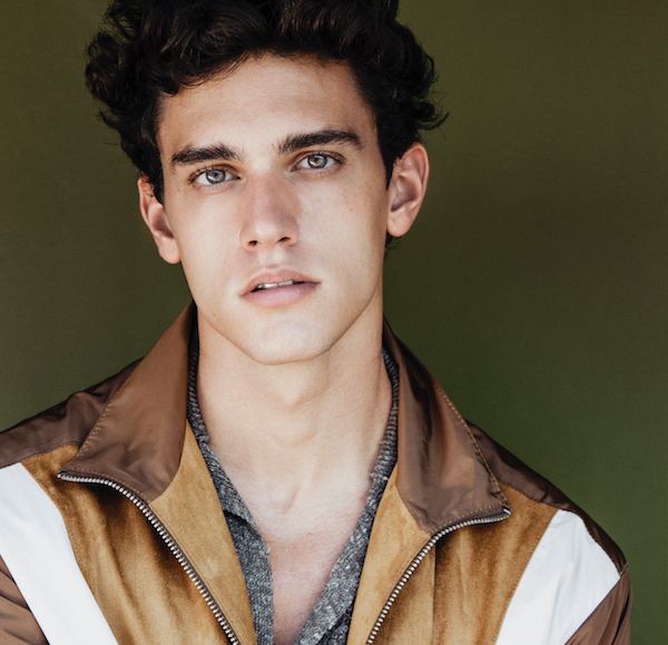 Model Xavier Serrano in amazing outfit