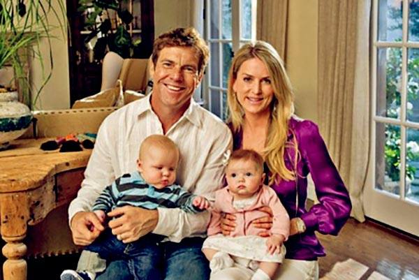 Kimberly Quaid with her Ex-husband, Dennis and her twin kids