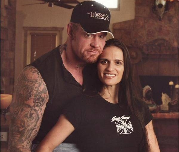 Sara Calway with her ex-husband, Undertaker