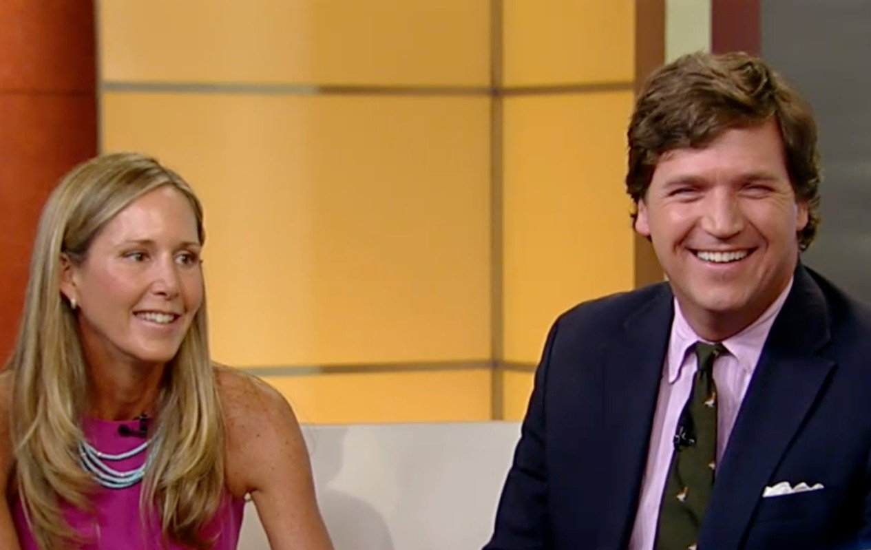 Images of Susan Andrews with her husband, Tucker Carlson