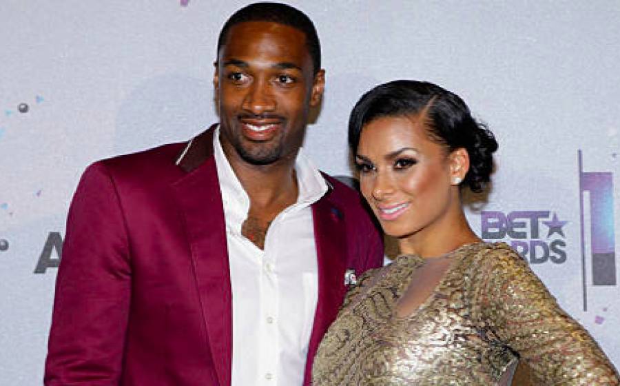 Laura Govan with her ex-fiance, Gilbert Arenas