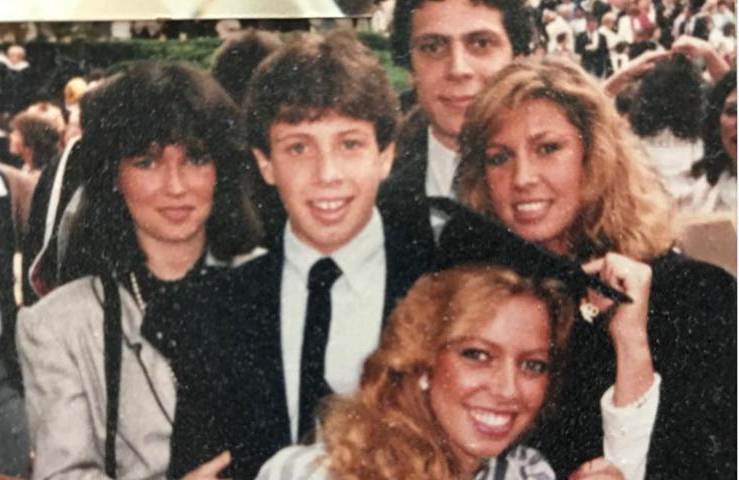 Madeline Cuomo smiling with her siblings