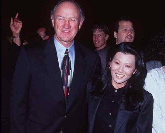 Betsy Arakawa with her husband, Gene Hackman