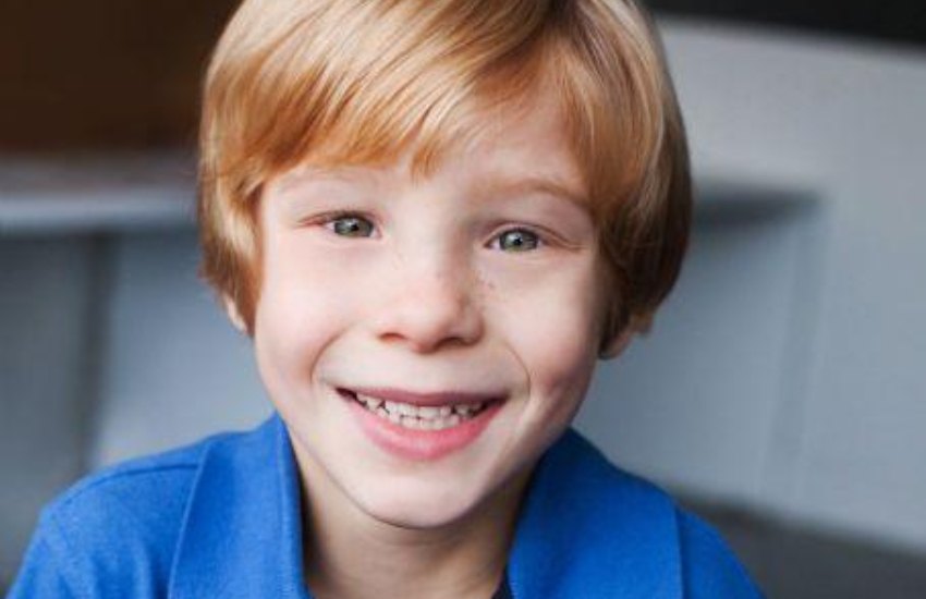 Images of an award-winning child actor, Connor Fielding