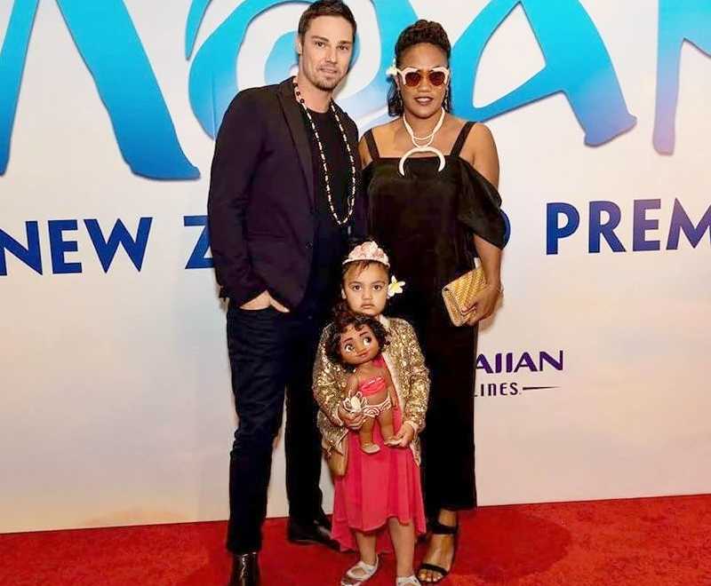 Diana Fuemana with her husband and child