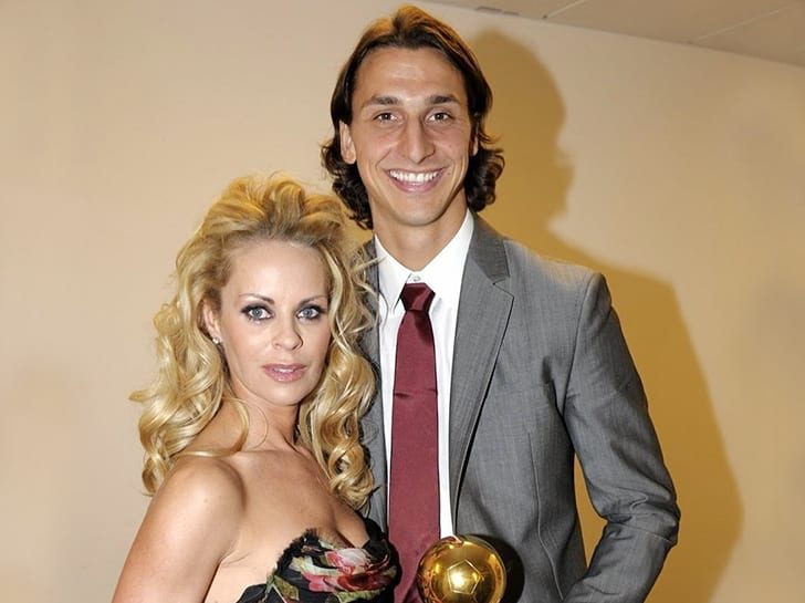 Helena Segar with her husband, Zlatan Ibrahimovic