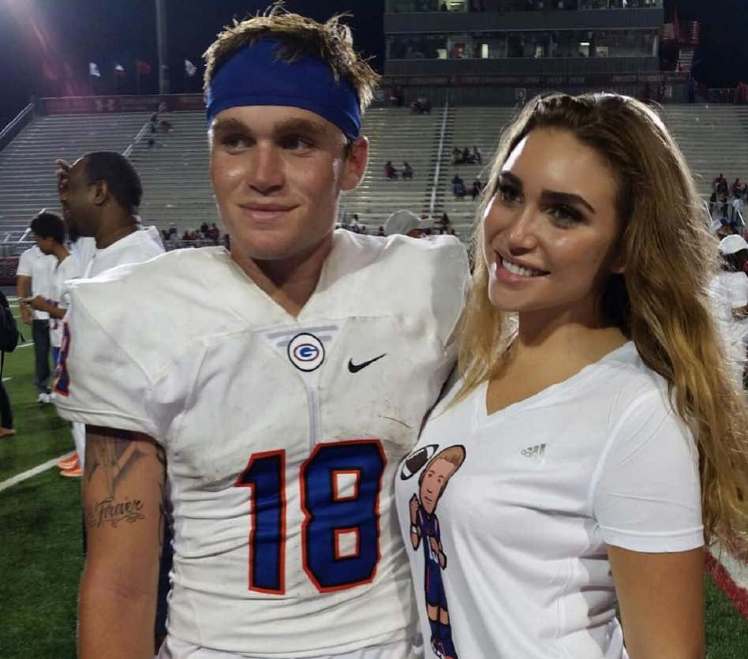 Rylee Martell with her brother, Tate Martell