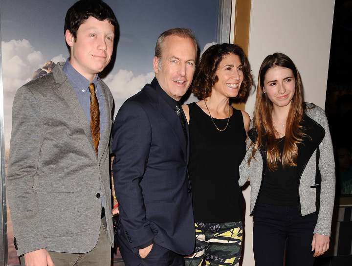 Bob Odenkirk with his wife, Naomi and children