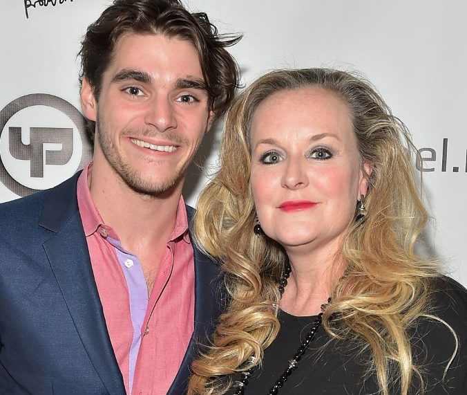 RJ Mitte with his mother, Dyna Mitte